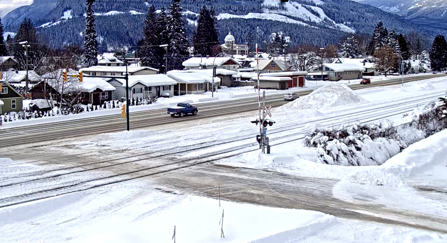 Revelstoke: Déblayage de la neige pour la cirulation.